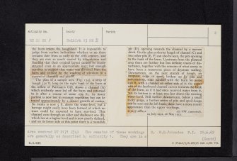 Glengaber Burn, NT22SW 1, Ordnance Survey index card, page number 2, Verso