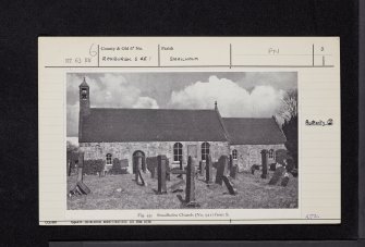 Smailholm Church, NT63NW 6, Ordnance Survey index card, page number 3, Recto