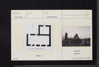 Leswalt, Old Parish Church And Burial-Ground, NX06SW 2, Ordnance Survey index card, Recto