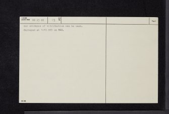 Doon Of May, May, NX25SE 13, Ordnance Survey index card, page number 2, Verso