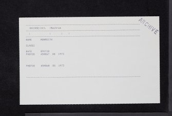 Monreith, Cross, NX34SE 3, Ordnance Survey index card, Recto
