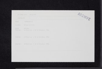 Torhousekie, NX35NE 14, Ordnance Survey index card, Recto