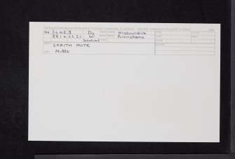 Skaith Mote, NX36NE 3, Ordnance Survey index card, Recto
