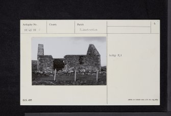 Isle Of Whithorn, St Ninian's Chapel, NX43NE 6, Ordnance Survey index card, page number 4, Verso
