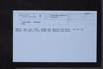 'The Doon', Twynholm, NX65SE 3, Ordnance Survey index card, Recto