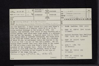 Friar's Carse, NX98SW 1, Ordnance Survey index card, page number 1, Recto