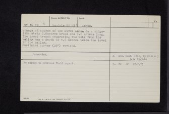 Annan, Mote Of Annan, NY16NE 4, Ordnance Survey index card, page number 2, Verso