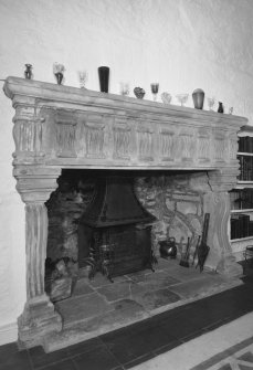 Interior.
Detail of Great Hall fireplace.
