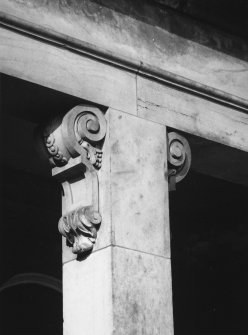 Detail of capital on west balcony of south front