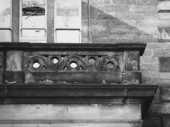 Detail of balcony to west of south front