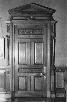 Interior.
Detail of dining room door.