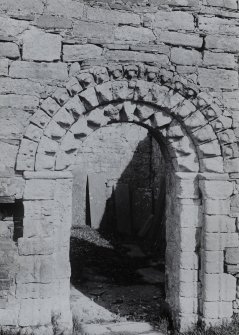 Iona, St Oran's Chapel.
View of West door.