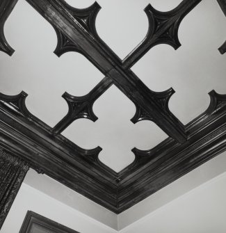 Minard House (Castle), interior.
Detail of ceiling in 'lesser' dining room.