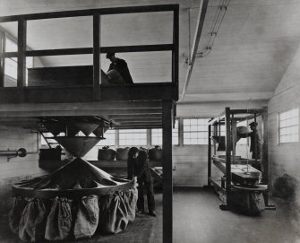 Photographic copy of Interior view in Propulsive Department. Sporting or Nitrocellulose Powder Blending House