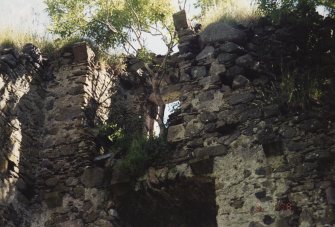 View from interior of SE wall



