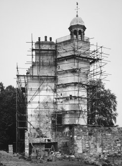 General view from NW during restoration in 1970.