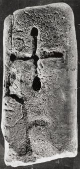 Early Christian cross-marked slab. Reverse.