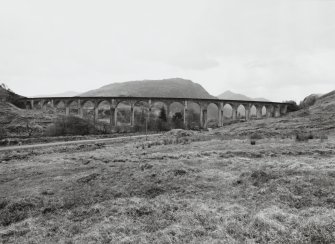 Glenfinnan Railway Viaduct over River Finnan
General view from N of N side of viaduct