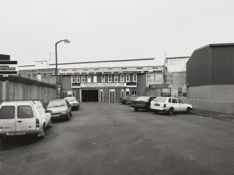 Edinburgh, Beaverhall Road, Powderhall Stadium.
View of main entrance, view from South.