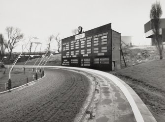 Edinburgh, Beaverhall Road, Powderhall Stadium.
View of totalisator from South West.