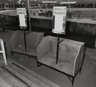 Edinburgh, Beaverhall Road, Powderhall Stadium.
Details of bookies trolleys.