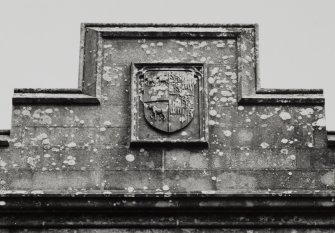 Minard House (Castle).
Detail of armorial panel.