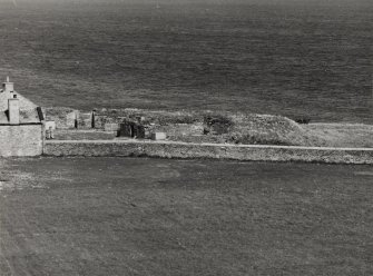 View to SE of gun emplacements from Martello tower