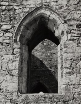 Carrick Castle.
General view of window in East wall, first floor.