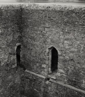Carrick Castle, interior.
View of two doorways of North-East angle, second floor of tower.