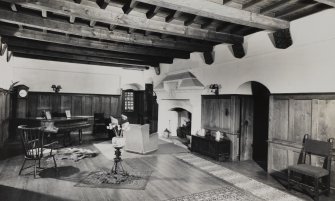 Argyll, Barcaldine Castle.
General view of hall.