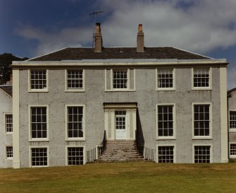 Ardlamont House.
View of central block of South front.