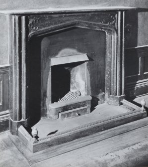 Interior.
Detail of fireplace in ground floor South-East apartment.
