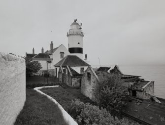 General view of lighthouse and associated buildings from NE