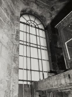 Interior - steeple, detail of window