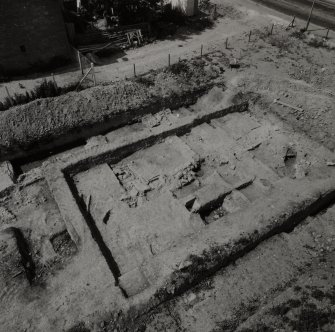 Perth, Whitefriars Street, Carmelite Friary Excavation.
High level view of excavation, view 2.