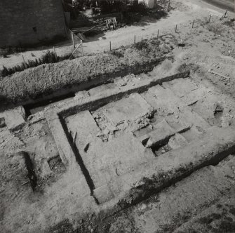 Perth, Whitefriars Street, Carmelite Friary Excavation.
High level view of excavation, view 3.