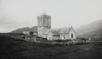 St Clement's Church, Rodel. View from SE.
