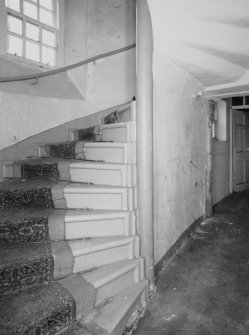 Interior. Ground floor spiral staircase