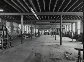 Interior. View on upper floor of original two-storeyed block of the factory