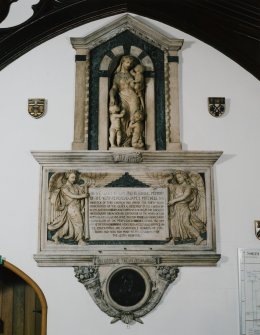Interior, south aisle, view of monument to V. Rev. James Mitchell