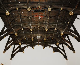 View of Parliament Hall roof structure from South