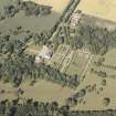 General oblique aerial view centred on the country house and policies, taken from the SW.