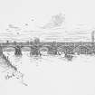 Digital image of engraving, inscribed 'Dalmarnock Bridge'.