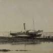 Forth Bridge Works: 'Ruby' aground on South shore, No.57