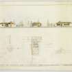 Dunbar, House for S W Brown Esq.
Presentation drawing showing plan and elevations.