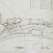 Plan of Port Edgar Royal Naval Base (HMS Lochinvar).
Detail of E side of naval base.
Civil Engineer in  Chiefs Department Adimiralty, Rosyth District