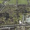 Oblique aerial view centred on the Royal Botanic Garden, Edinburgh, taken from the ENE.