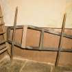 Interior. Detail of coffin carrying frame