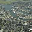 Aberdeen. 
General oblique aerial view centred on the harbour, taken from the NW.