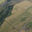 Oblique aerial view centred on the cropmarks of the fort, taken from the NE.